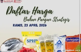 Daftar Harga Bahan Pangan, Kamis (23/4/2026)