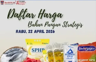 Daftar Harga Bahan Pangan di Padang, Rabu (22/4/2026)