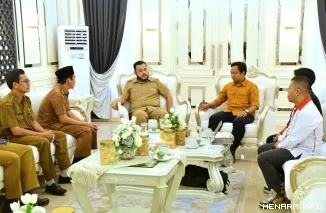 Wali Kota Padang Fadly Amran Beraudiensi dengan Panitia Padang International Animation & Game Expo (PIAGEX) Hero 2026, Selasa (28/4/2026).