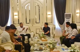 Wali Kota Padang Fadly Amran Menerima Kunjungan Perusahaan Asal Jepang, Career Planning Co., Ltd., di Rumah Dinas Wali Kota Padang, Selasa (14/4/2026).