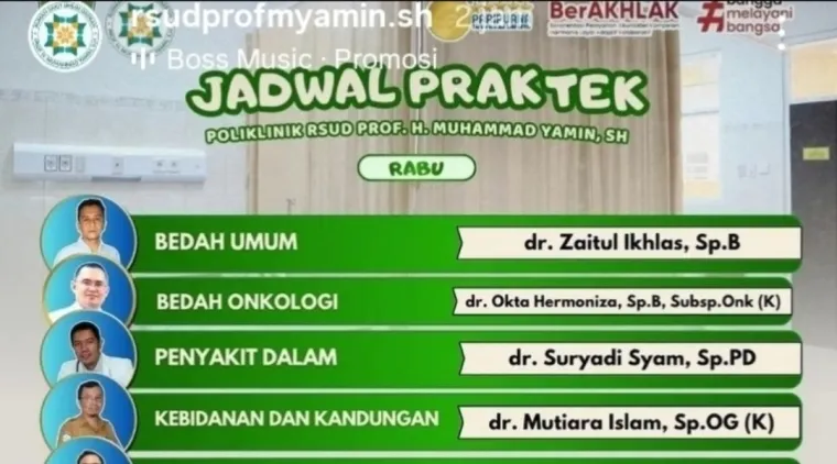 RSUD Prof. H. Muhammad Yamin, SH (*)