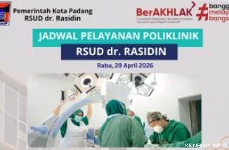 Jadwal dan Dokter Poliklinik di RSUD dr RASIDIN Hari Ini, Rabu (6/5/2026)
