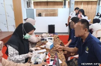 Pelaksanaan Cek Kesehatan Gratis (CKG) Bagi Warga Binaan dan Petugas Rutan Kelas IIB Padang Panjang, Kamis (7/5/2026)