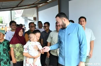Wali Kota Padang Fadly Amran Saat Mengunjungi Hunian Sementara (Huntara) Rumah Nelayan dan Rusunawa Lubuk Buaya, Kecamatan Koto Tangah, Kamis (28/5/2026).
