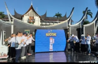 Gubernur Sumatera Barat Mahyeldi Ansharullah Meresmikan Soft Opening SAMSAT KIOSK, Minggu (10/5/2026)
