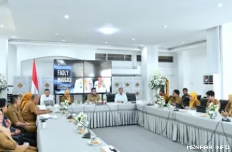 Wali Kota Padang Fadly Amran Memimpin Rapat Persiapan Hari Jadi Kota Padang (HJK) ke-357, Selasa (19/5/2026)