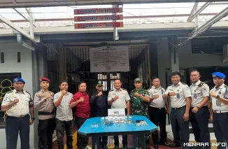Jajaran Lapas Muaro Sijunjung Bersama Lintas Sektor Seusai Pelaksanaan Apel dan Ikrar Pemasyarakatan Bersih Halinar, Jumat (8/5/2026)