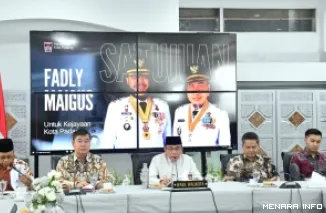 Wakil Wali Kota Padang Maigus Nasir Saat Melakukan Pertemuan Dengan Perwakilan Kemendagri, Jumat (15/5/2026)