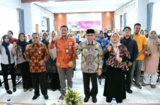 Wakil Wali Kota Padang Maigus Nasir Seusai Membuka Workshop Peningkatan Kompetensi Operator ATS Kelurahan se-Kota Padang, Kamis (21/5/2026)