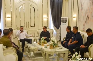 Wali Kota Padang Fadly Amran Saat Menerima Kunjungan Ka Lapas Kelas IIA Padang Ronaldo Davinci Talesa dan Jajaran, Kamis (21/5/2026)