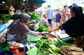 Geliat aktiitas ekonomi di pasar rakyat daerah terdampak bencana Sumatera. (humas)