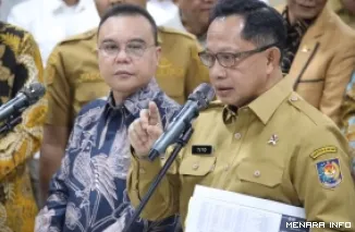 Kasatgas PRR Tito Karnavian memberikan keterangan usai rapat koordinasi dengan Satgas Galapana DPR RI di Jakarta, Senin (25/5/2026). (humas)