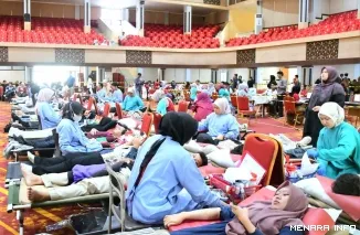 Pelaksanaan Donor Darah di UNP, Senin (11/5/2026)