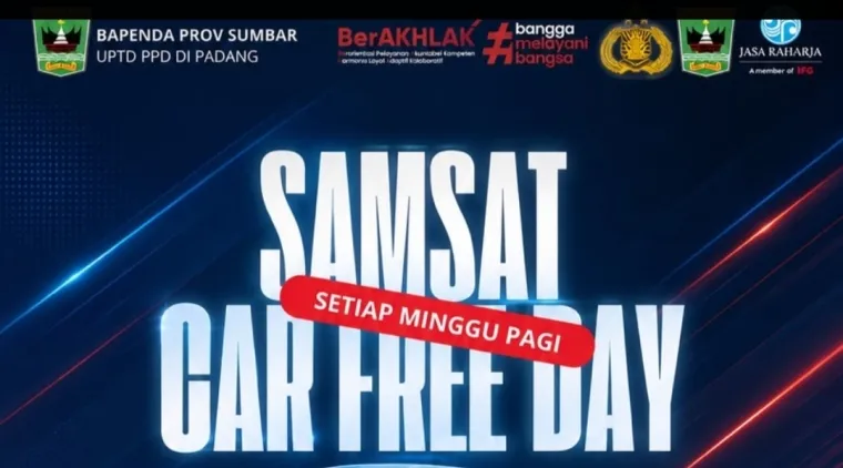 Layanan Samsat Car Free Day, Minggu (7/6/2026)