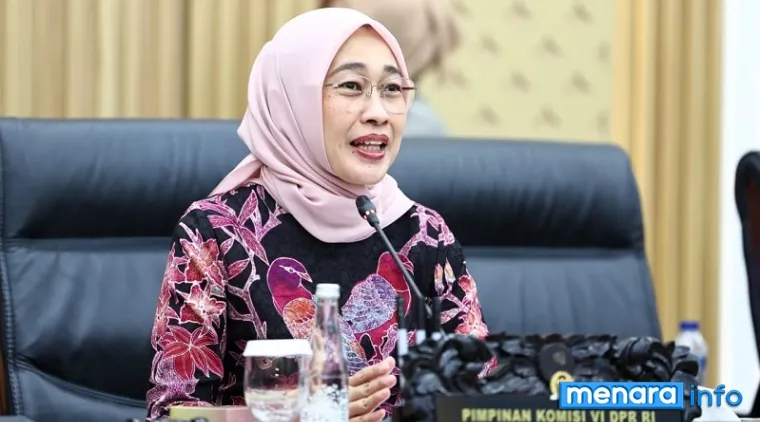 Ketua Komisi VI DPR RI, Anggia Erma Rini, saat memimpin Rapat Dengar Pendapat (RDP) Komisi VI DPR RI bersama jajaran PT Pos Indonesia, Gedung Nusantara I, Senayan, Senin. (humas)