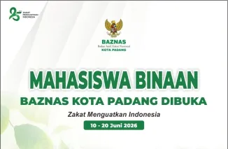 Baznas Padang Buka Beasiswa untuk Mahasiswa Kurang Mampu