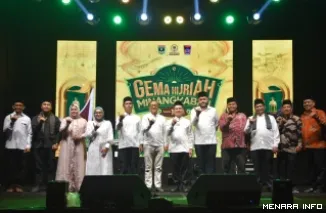 Wali Kota Padang Fadly Amran Saat Menghadiri Gema Hijrah Minangkabau, Sabtu(13/6/2026)