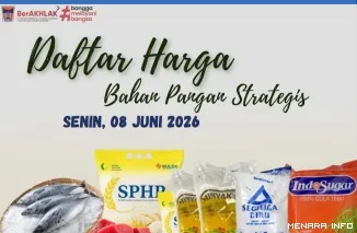 Daftar Harga Bahan Pangan di Kota Padang, Senin (8/6/2026)