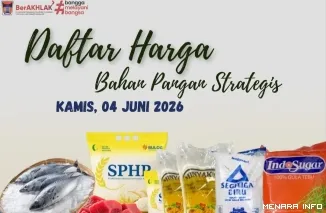 Daftar Harga Bahan Pangan di Padang, Kamis (4/6/2026)