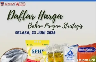 Daftar Harga Bahan Pangan, Selasa (23/6/2026)