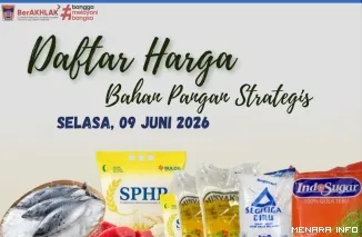 Daftar Harga Bahan Pangan di Padang, Selasa (9/6/2026)