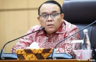 Wakil Ketua Komisi VII DPR RI, Saleh Partaonan Daulay dalam RDP Panitia Kerja Industri Air Minum Dalam Kemasan Komisi VII DPR RI bersama BPOM dan BPKN di Gedung DPR RI, Senin. (humas)