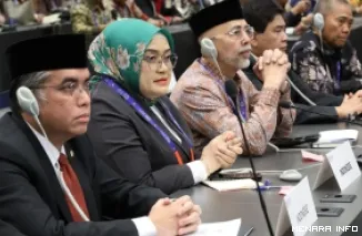 Menteri Ketenagakerjaan (Menaker) Yassierli pada Sidang Pleno Penutupan Konferensi Perburuhan Internasional atau International Labour Conference (ILC) di Jenewa. (humas)