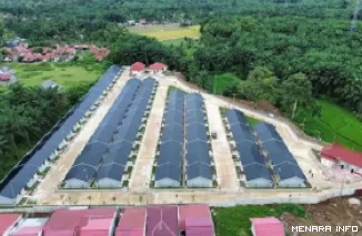 Huntap Komunal di Talago, Lubuk Basung, Kabupaten Agam, Sumbar.  (humas)