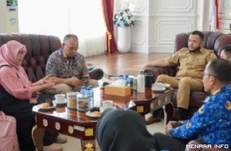 Wali Kota Padang Fadly Amran Menerima Audiensi Tim Peneliti Sekolah Pascasarjana Universitas Andalas (Unand), Rabu (17/6/2026)