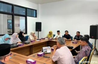Rapat Koordinasi Antara Rutan Padang Panjang, Disdikbud, Sanggar Kegiatan Belajar (SKB), dan Sejumlah Lembaga Pendidikan Masyarakat di Kantor Disdikbud Kota Padang Panjang, Jumat (5/6/2026).