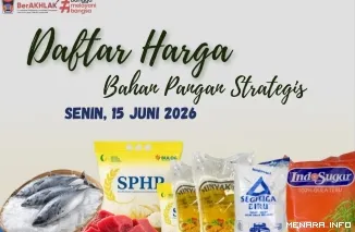 Daftar Harga Bahan Pokok Hari Ini, Senin (15/6/2026)