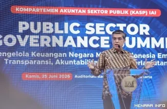 Menteri Ketenagakerjaan, Yassierli jadi pembicara pada Public Sector Governance Summit (PSGS) yang digelar Ikatan Akuntan Indonesia (IAI) di Jakarta, Kamis. (humas)