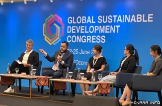 Wali Kota Padang Fadly Amran Menjadi Key Note Speaker Pada Global Sustainable Development Congress (GSDC) 2026 di ICE BSD, Tangerang, Rabu (24/6/2026).