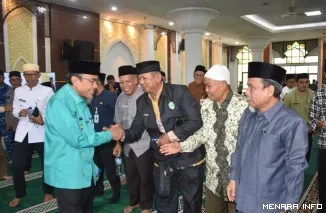 Wakil Wali Kota Padang Maigus Nasir Saat Menghadiri Peringatan Tahun Baru Islam, Jumat (19/6/2026)
