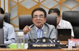 Wakil Ketua Komisi IV DPR RI, Panggah Susanto dalam RDPU dengan Dewan Perwakilan Rakyat Provinsi Papua Tengah (DPRPT) dan perwakilan masyarakat Kabupaten Mimika, di Ruang Rapat Komisi IV DPR RI, Jakarta, Senin. (humas)