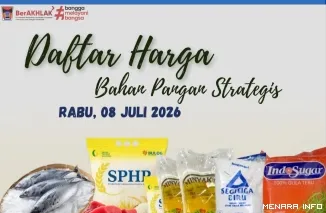 Daftar Harga Bahan Pangan di Padang, Rabu (8/7/2026)