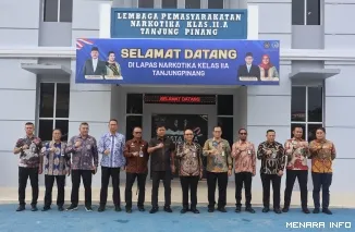 Direktur Pembinaan Narapidana dan Anak Binaan Direktorat Jenderal Pemasyarakatan, Yan Rusmanto, Bersama Jajaran Lapas Narkotika Kelas IIA Tanjung Pinang(*)