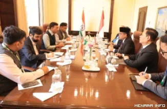 Menaker Yassierli hadiri pertemuan Menteri Ketenagakerjaan BRICS (BRICS Labour and Employment Ministers' Meeting/LEMM) 2026 di Hyderabad, India, Rabu. (humas)