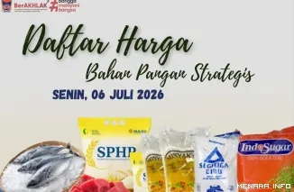 Daftar Harga Bahan Pangan di Kota Padang, Senin (6/7/2026)