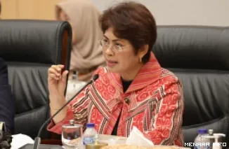 Ketua Pansus RUU Daerah Kepulauan DPR RI Mercy Chriesty Barends dalam rapat Pansus di Kompleks Parlemen, Senayan, Jakarta, Selasa. (humas)