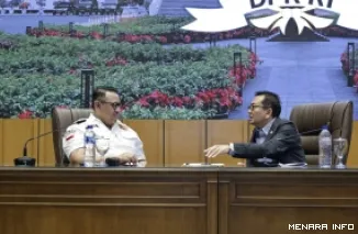Wakil Ketua Komisi V DPR RI, Syaiful Huda dalam kegiatan Forum Dialektika di Gedung Nusantara, Senayan, Jakarta, Kamis. (humas)
