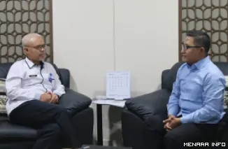 Sekjen Kemnaker, Cris Kuntadi menerima audiensi pimpinan Yayasan Gerakan Tani Muda Nusantara (GERTANUSA Foundation) di Kantor Kemnaker, Jakarta, Senin. (humas)