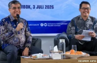 Menaker Yassierli jadi narasumber pada diskusi Identifikasi Ketenagakerjaan dan Pelatihan di Kawasan Ekonomi Khusus (KEK) Mandalika di Lombok Tengah, Nusa Tenggara Barat (NTB), Jumat. (humas)