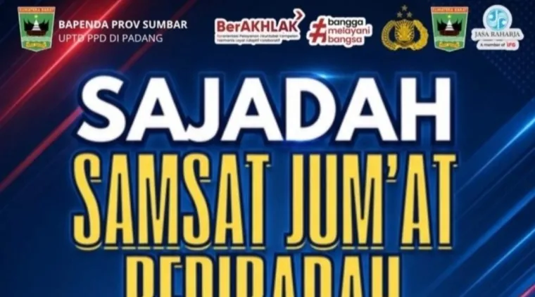 Layanan Sajadah Samsat Padang, Jumat (14/8/2026)