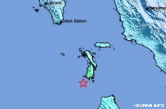 Infografis BMKG tentang Gempa Nias Selatan, Selasa siang.