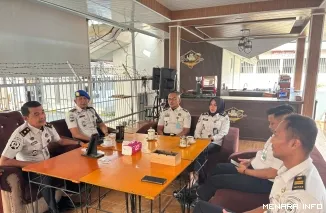 Suasana Coffee Morning Jajaran Lapas Kelas IIB Solok, Senin (24/8/2026)