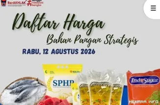 Daftar Harga Bahan Pangan Strategis di Kota Padang, Rabu (12/8/2026)