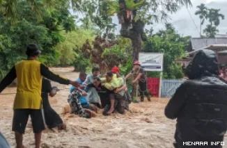Kondisi Banjir yang Melanda Kota Padang, Senin (3/8/2026)