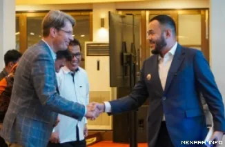 Wali Kota Padang Fadly Amran Bersama Wali Kota Hildesheim, Jerman, Mr. Ingo Meyer(*)