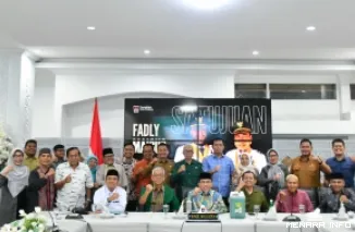 Wakil Wali Kota Padang Maigus Nasir Seusai Mengadakan Pertemuan dengan  DPD Asosiasi Pengusaha dan Pengelola Dapur Makan Bergizi Gratis Indonesia (APPMBGI) Sumatera Barat, Rabu (5/8/2026)